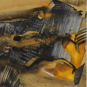 Gele compositie